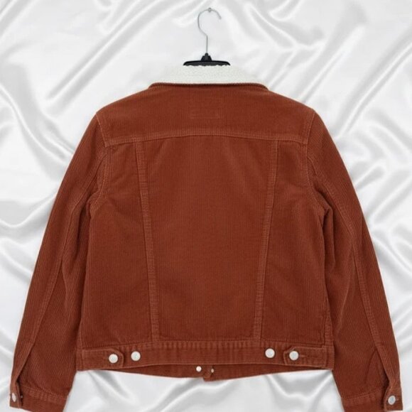 SABRINA LAUREN Faux Suede Sherpa Lined Jacket Women's Coat Size Small - Picture 3 of 4